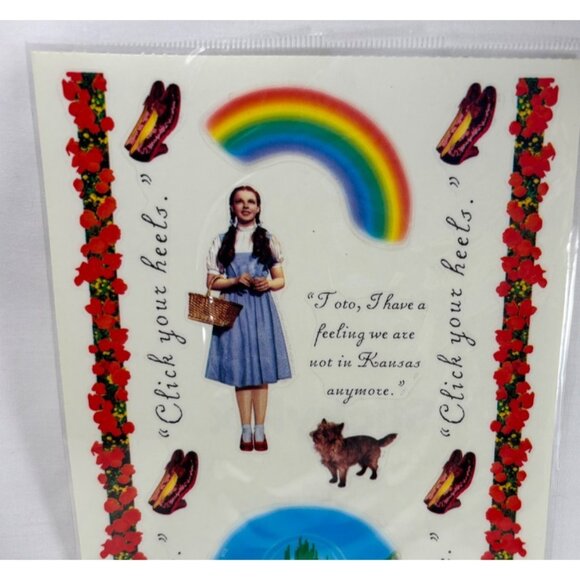Wizard Of Oz StickyPix Acid-Free Sticker Sheet Dorothy & Friends 12"x5" - Picture 2 of 4